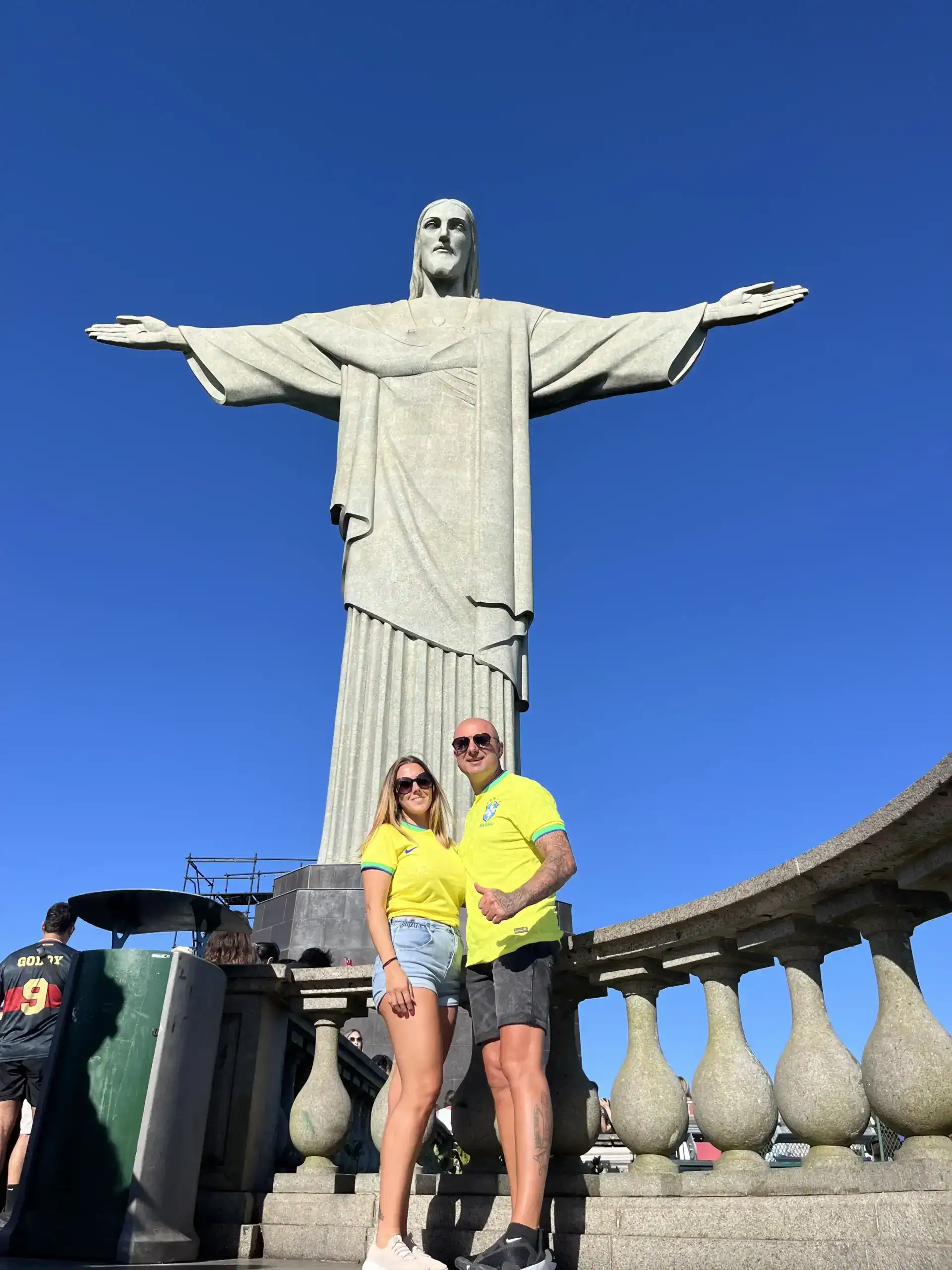 Vista do Cristo Redentor e do Pão de Açúcar